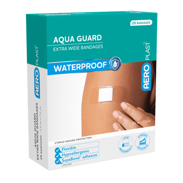 AquaGuard Extra-Wide Strip Waterproof 7.5 x 2.5cm Box/20
