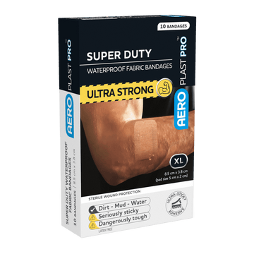 Super Duty Waterproof Bandages 8.5 cm x 3.8 cm Box/10